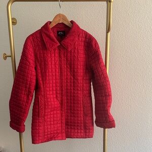 Goode Rider Vibrant Red Quilted Jacket